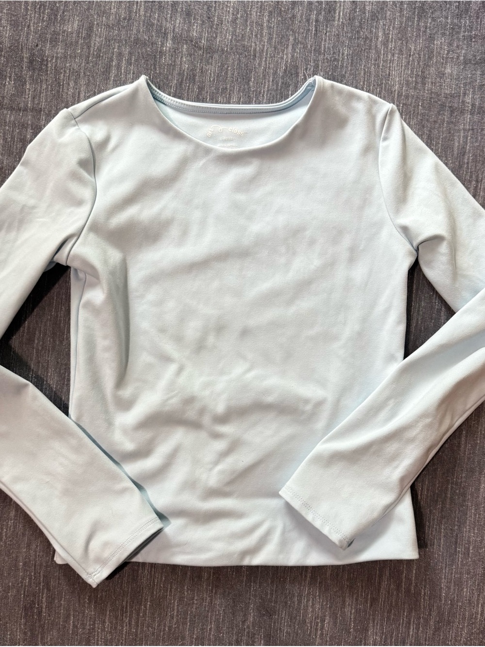 art class Pale Blue Long Sleeve Crewneck Top